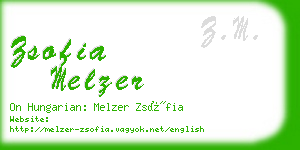 zsofia melzer business card